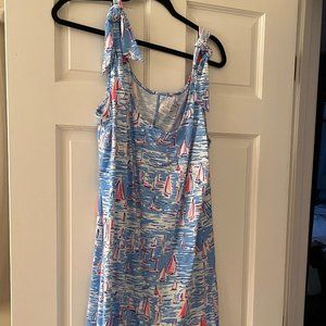 Lilly Pulitzer Rivers Blue Zanzibar Boatylicious Dress